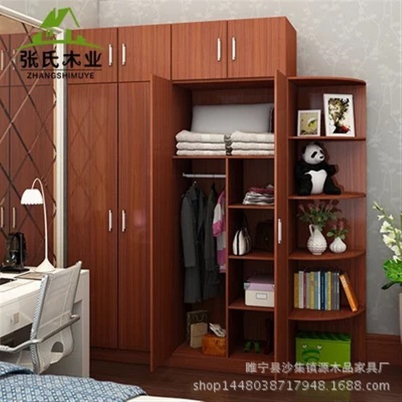 简易板式家具2 3 4 5 6 门衣柜大容量储物柜儿童衣橱阳台组合