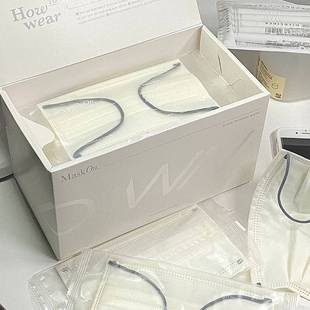 香港Maskon口罩30片莫兰迪男女高颜值明星同款口罩透气独立包装