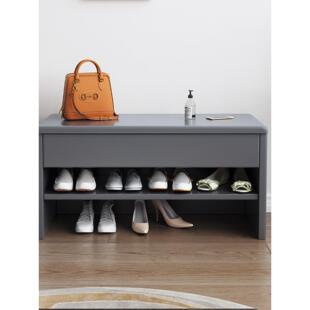 北欧实木换鞋凳可坐式鞋柜家用门口收纳储物一体多层抽屉入户鞋架