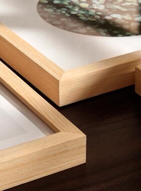 大尺寸原木色相框全开 2开 4k8kA3a2a4画 画框木条 自己组装36寸6