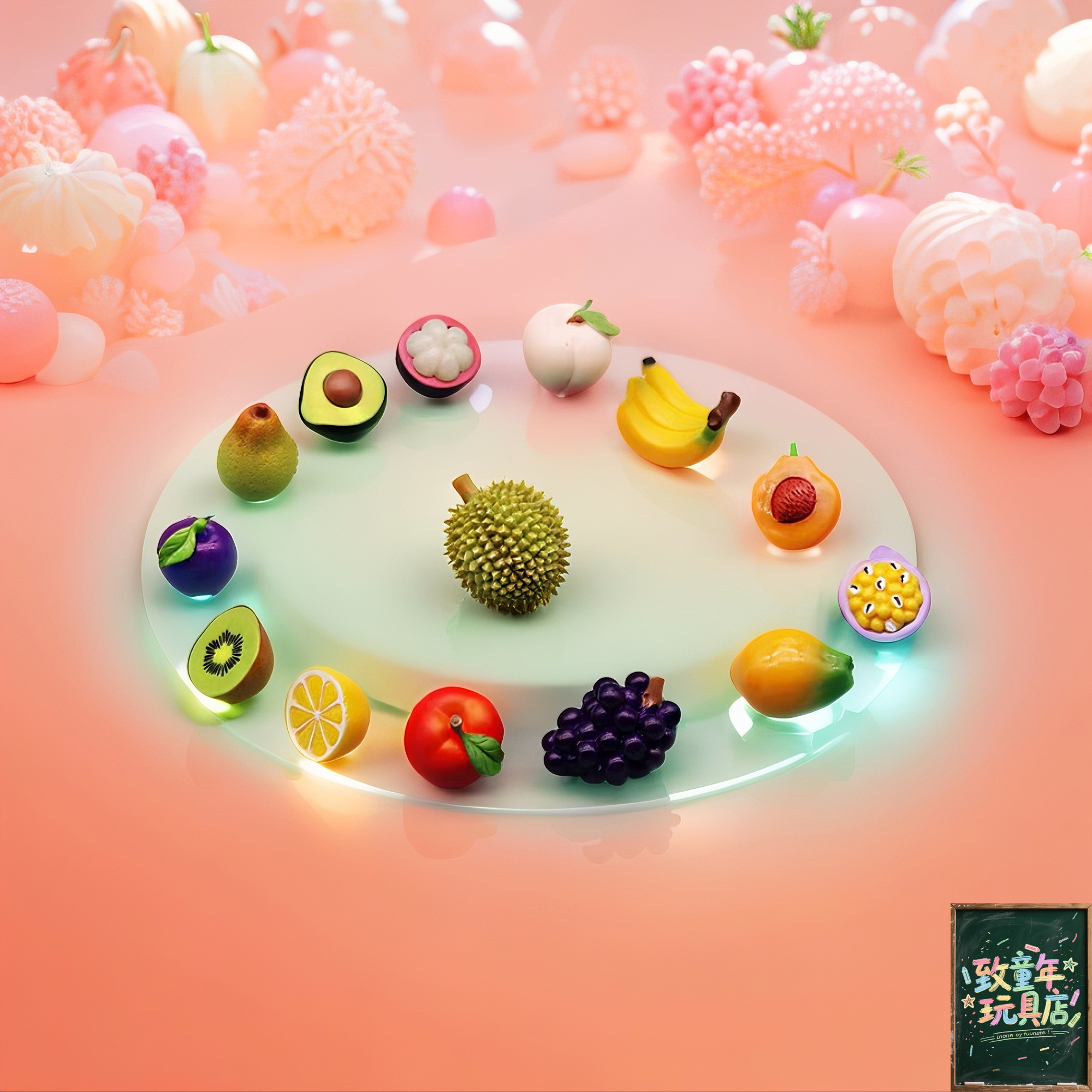 独立盲袋微缩迷你仿真水果模型