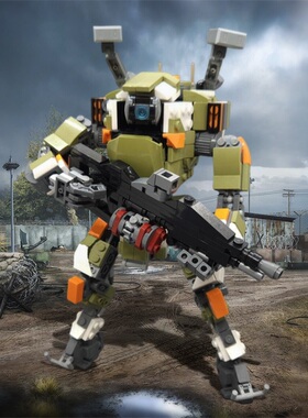 SETbricks积木泰坦陨落BT-7274机器人机甲摆件拼装玩具益智礼物