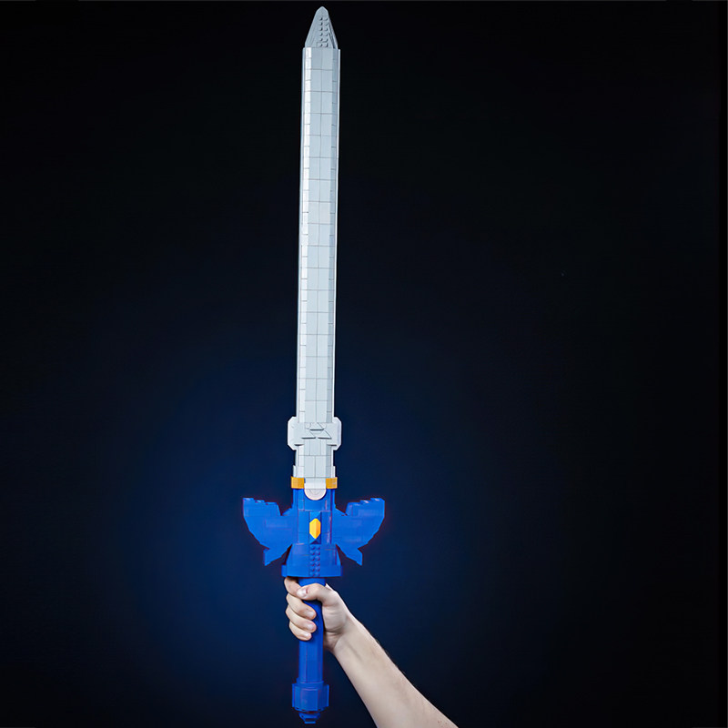 塞尔达传说荒野之息1:1天空大师之剑颗粒拼装积木MOC益智儿童玩具图片
