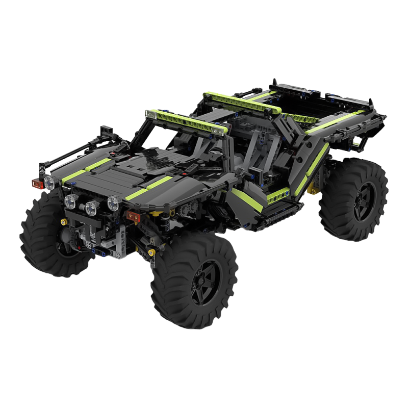 积木玩家moc光环疣猪m12-b越野车拼插积木小颗粒乐高模型益智玩具