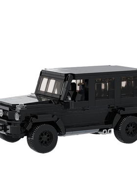 积木玩家MOC奔驰GAMG拼装摆件儿童益智礼物男孩女孩玩具赛车模型