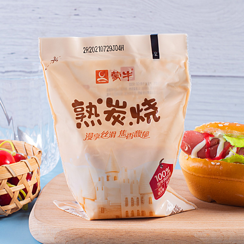 蒙牛炭烧袋装酸奶150g袋低温新鲜奶熟焦香原味网红酸奶风味发酵乳