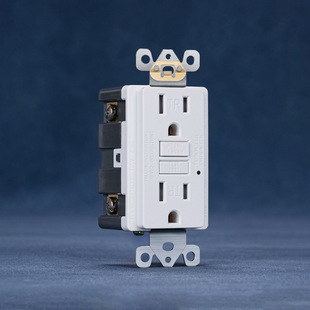 电商美标美式插座GFCI漏电保护墙壁插座15A 20A 125V带TR