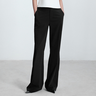 CE2024春夏新款休闲裤挺缝线下摆结构西裤直筒微喇中性男女同款