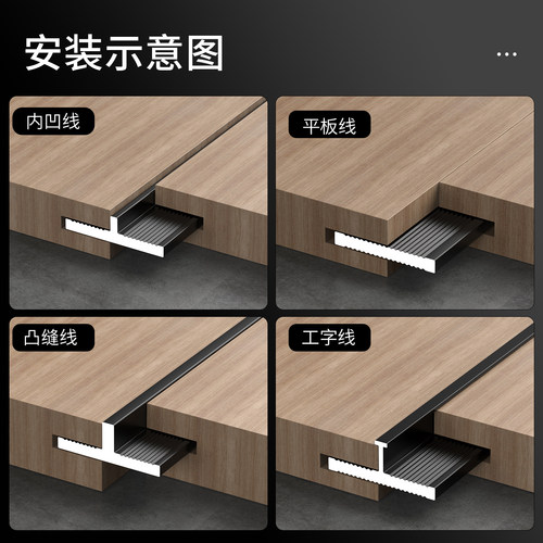 隐形极窄收边条木饰面护墙板收边