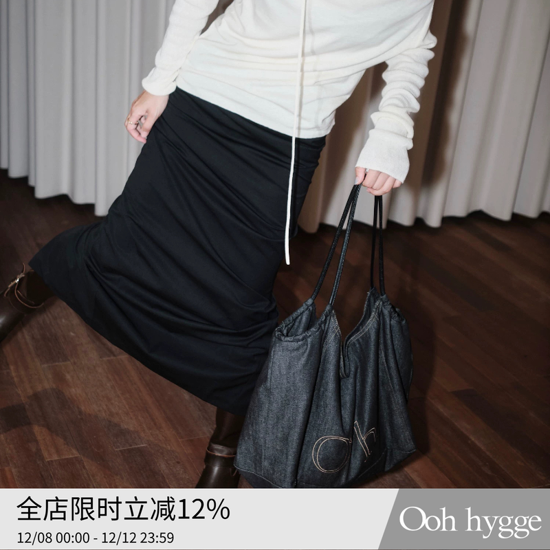 不掉色牛仔帆布袋大容量通勤轻量