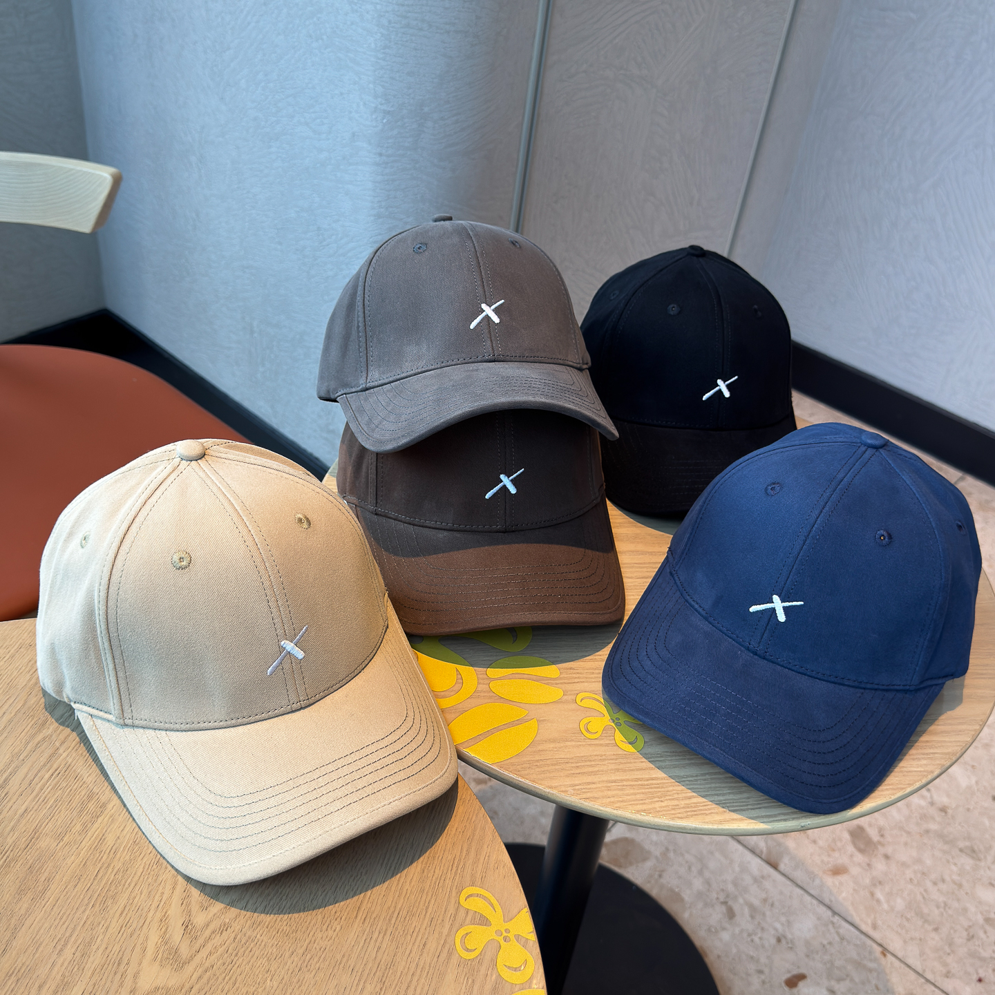 25韩版简约刺绣半硬顶男士棒球帽