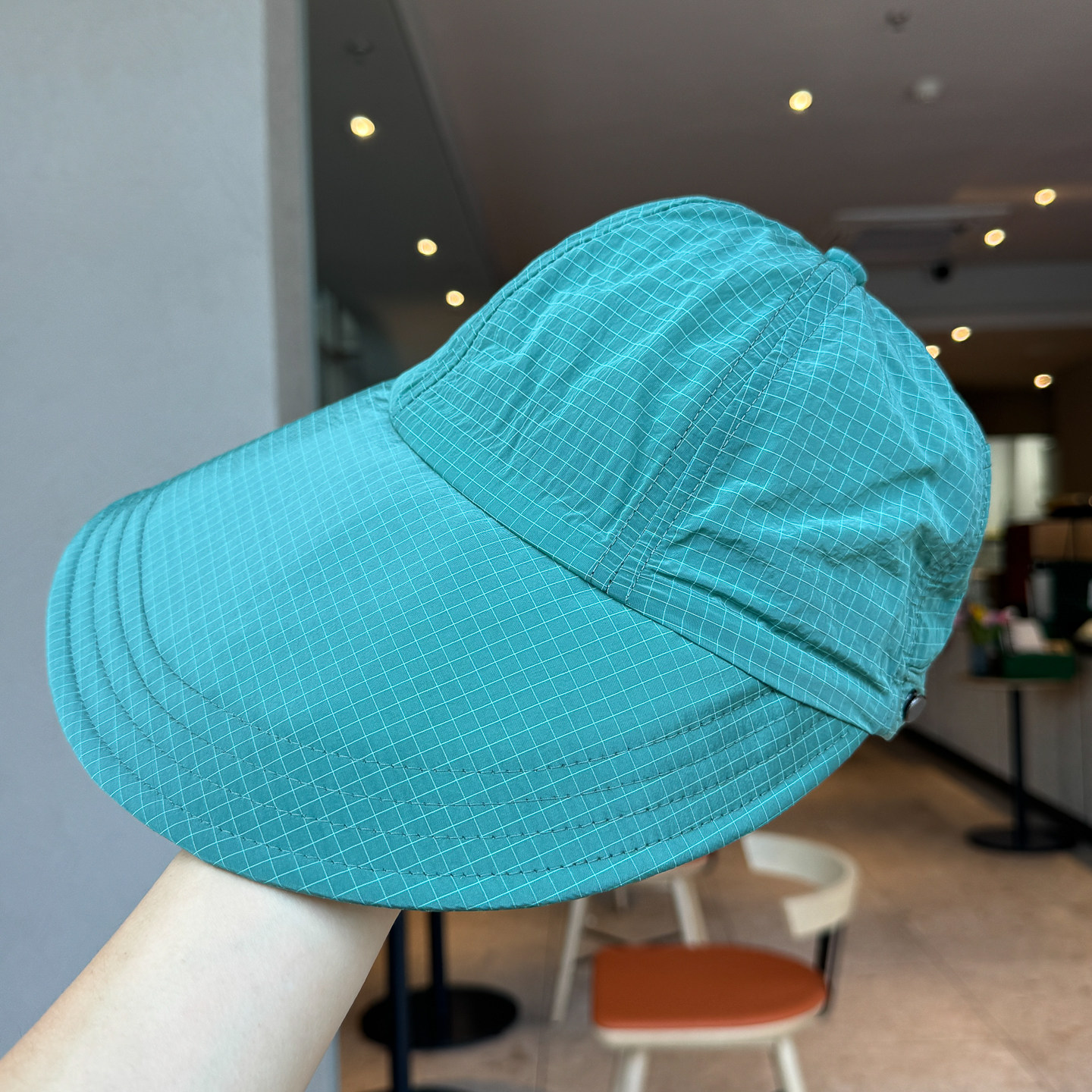 新款加宽大帽檐遮阳速干帽子女轻薄挂口罩出游防晒大头围太阳帽男