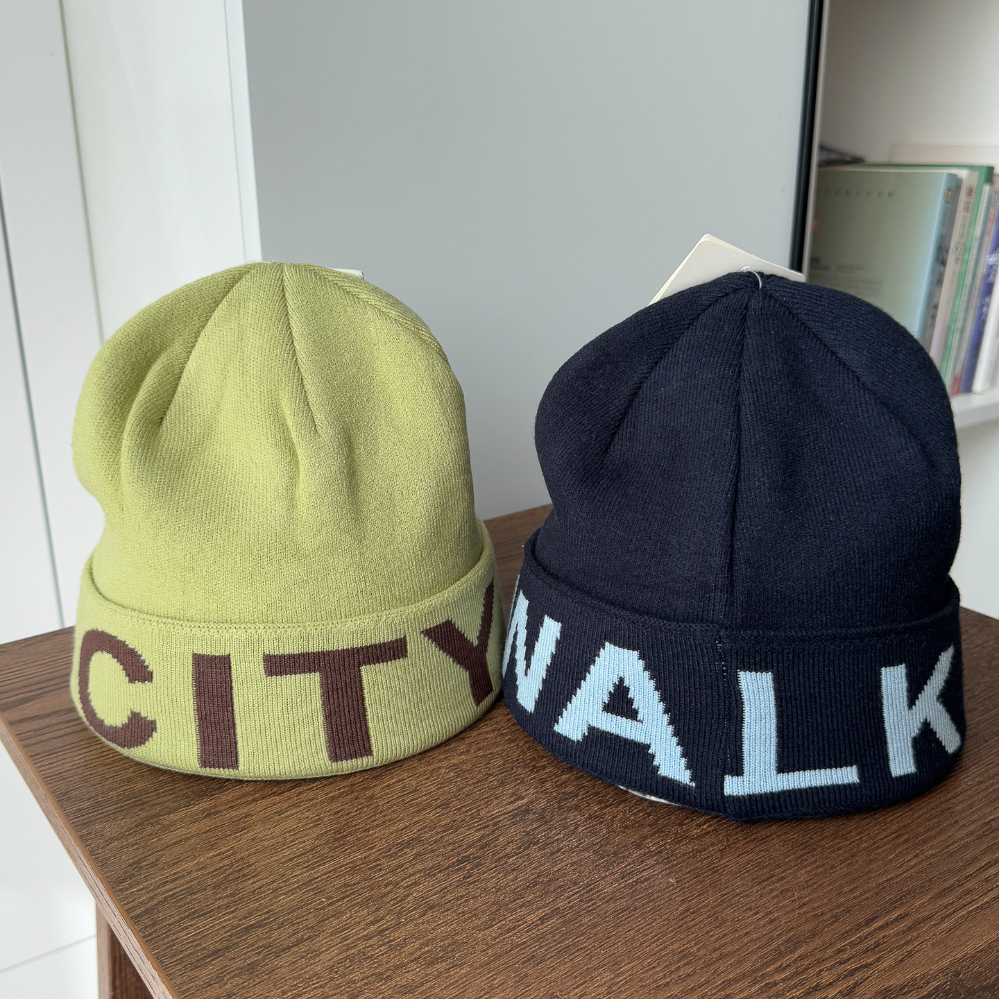 秋冬美式CITY字母提花大弹力针织帽子女户外滑雪登山情侣款冷帽男