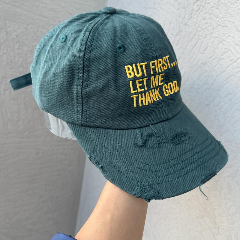 复古软顶破洞遮阳运动百搭棒球帽