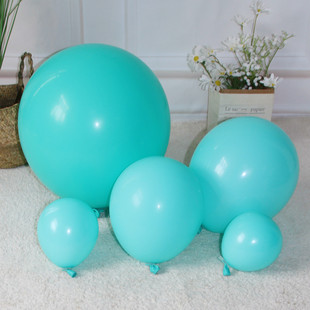 亚光蒂芙尼蓝色大小气球5寸10寸12 18寸36寸圆形乳胶艺术造型汽球
