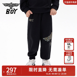 25秋新款 卫裤 儿童长裤 潮流休闲裤 男女童中大童 时尚 BOY童装