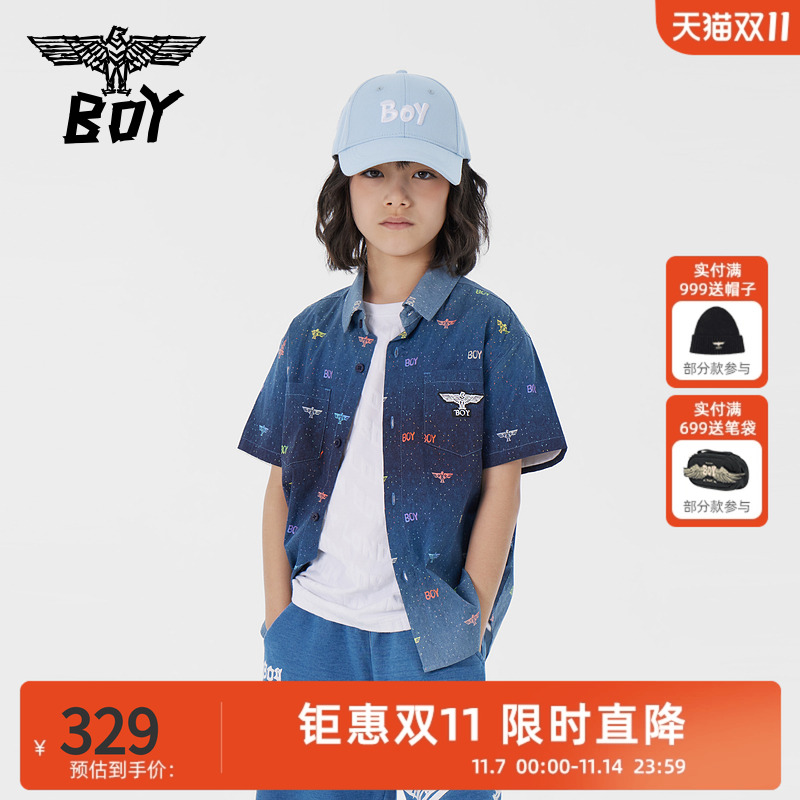 BOYJunior童装短袖衬衫