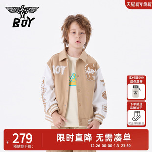 新款 2025春秋季 BOY童装 潮酷帅翻领外套中大童男女 SALE