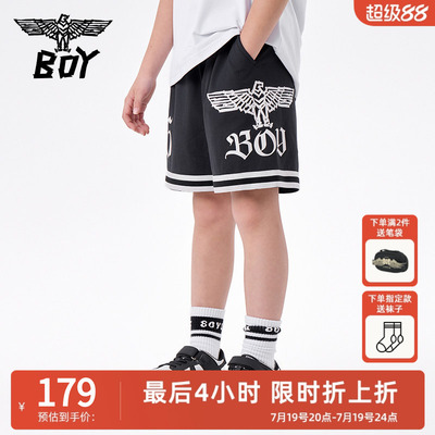 BOY童装 夏季新款薄款儿童宽松短裤潮流休闲五分裤裤子男女童