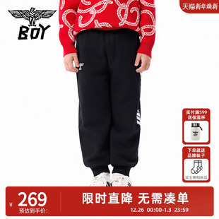 25秋冬新款 BOY童装 卫裤 儿童时尚 男女童 潮流休闲运动裤 加绒