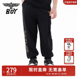 运动长裤 BOY童装 儿童潮牌休闲裤 薄款 男女童 25春夏新款