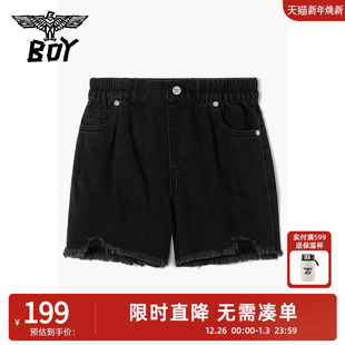 夏季 BOY童装 女童牛仔小热裤 炫酷时尚 中大童 水洗短裤 SALE