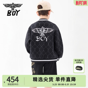 BOY童装 夹克外套棒球服男女童中大童上衣 25春秋儿童潮牌酷帅时尚