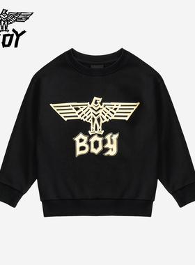 BOY童装25秋新款儿童卫衣时尚潮流休闲套头衫男女童中大童K03034