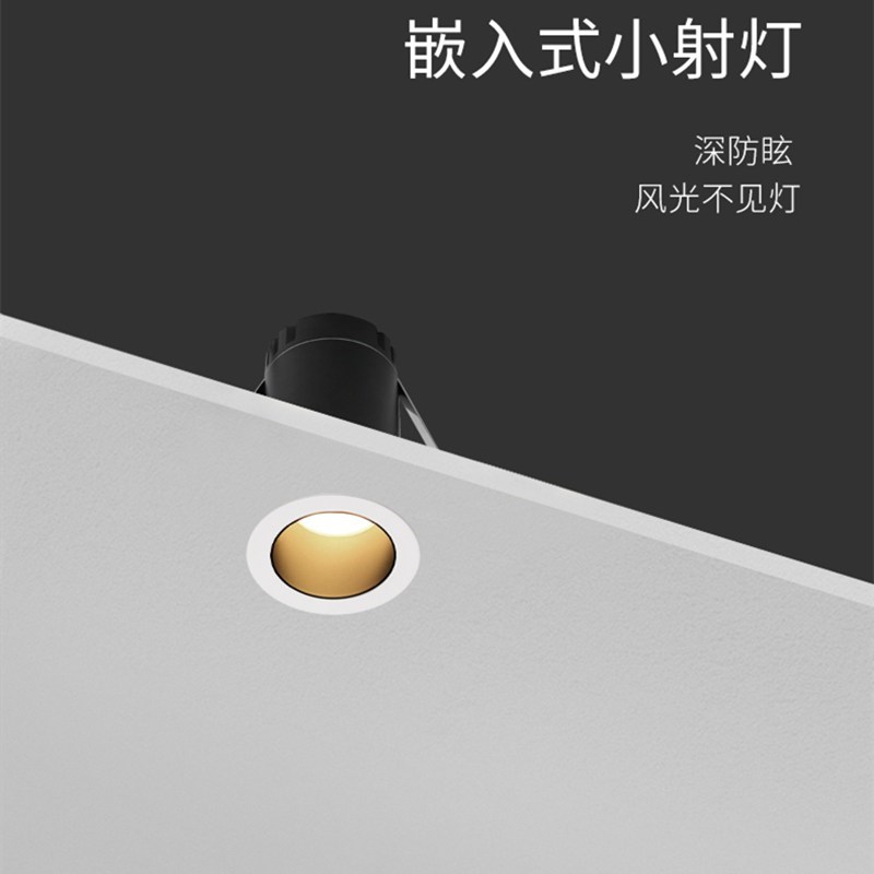 led迷你小射灯嵌入式满天星射灯小开孔天花灯1w3瓦开孔40mm5公分
