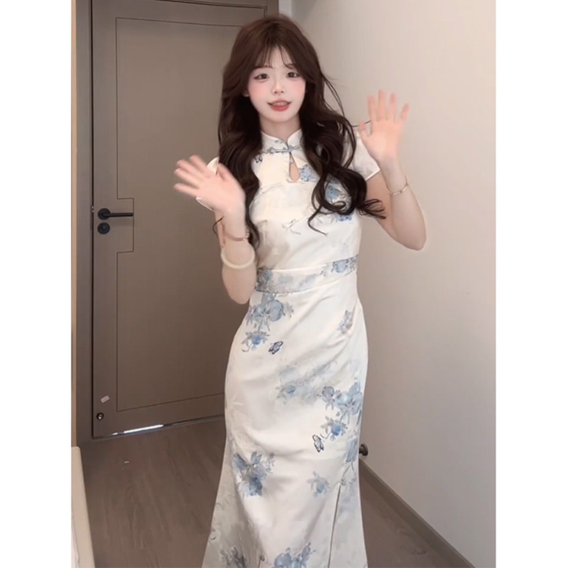 新中式旗袍改良年轻款少女高级感图片