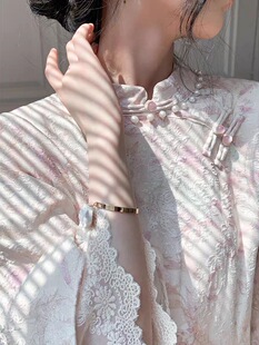 改良版旗袍年轻款少女粉色甜美初恋2023春季新款高端中国风连衣裙