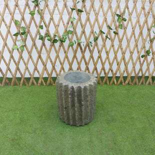 老石缸老石槽养花石器养鱼缸荷花缸庭院会所花盆老石磨盘石柱柱墩