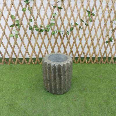 老石缸老石槽养花石器养鱼缸荷花缸庭院会所花盆老石磨盘石柱柱墩