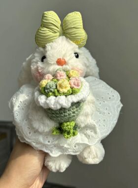 包包上的小挂件海盐蓝玫