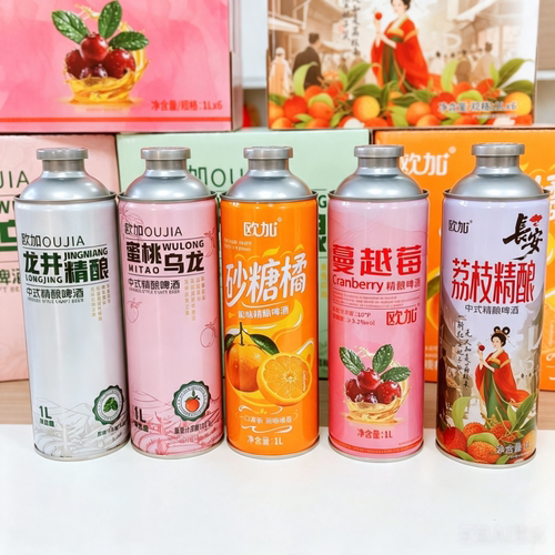 欧加果味精酿啤酒中式茶啤整箱