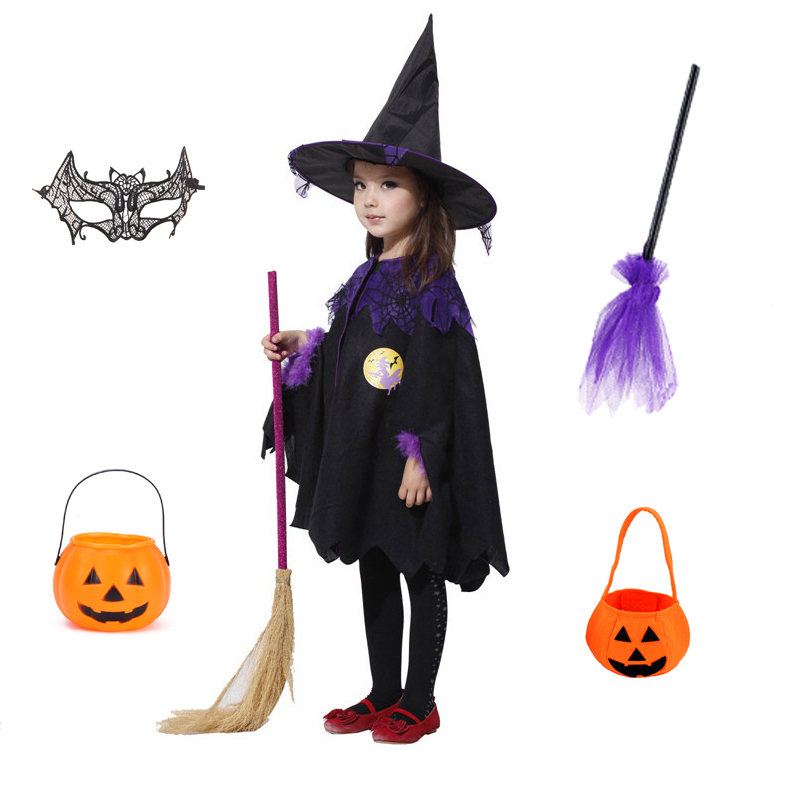 万圣节男女儿童吸血鬼女巫聚会披风巫婆魔法斗篷舞台演出cos服饰