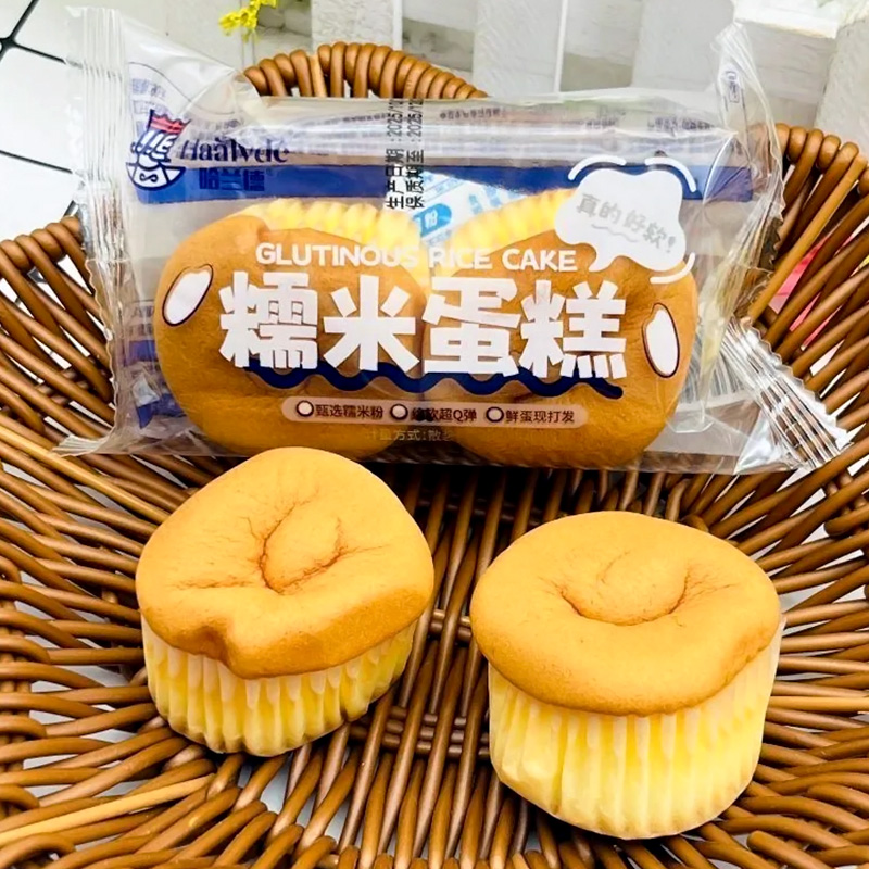 哈兰德糯米蛋糕儿童营养鸡蛋糕早餐小面包即食代餐办公室休闲小吃