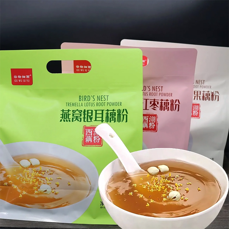谷物细雨燕窝红枣藕粉燕窝银耳藕粉坚果藕粉冲泡代餐西湖藕粉速食