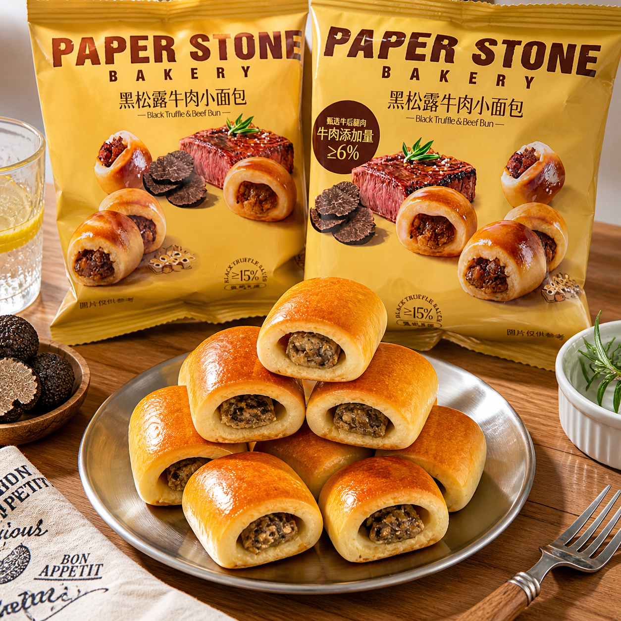 会员同款艾德堡黑松露牛肉小面包健康下午营养代餐茶点心早餐零食