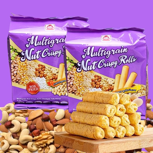 山姆同款北田综合谷物坚果香脆卷鹰嘴豆蛋黄口味非油炸膨化小零食