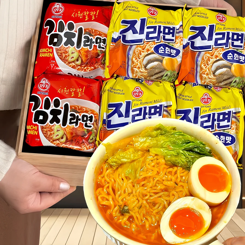 韩国进口不倒翁辣味金拉面