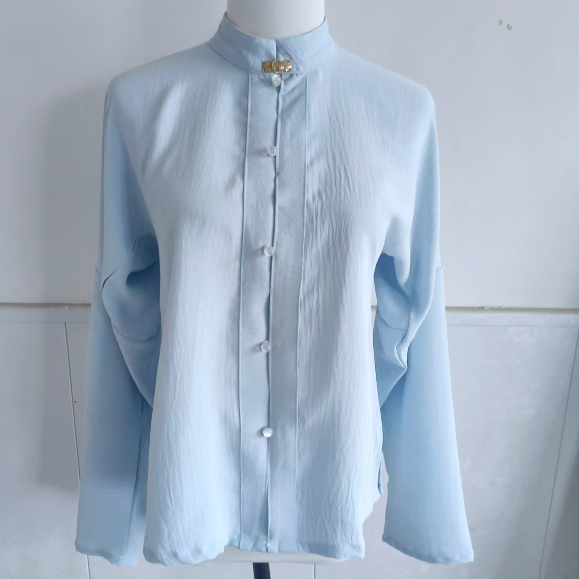 明制秋冬立领对襟上衣日常内搭