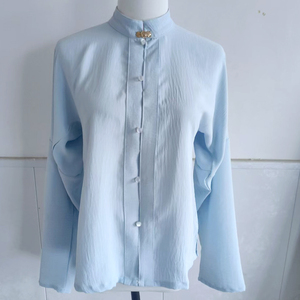 星瑶白菜明制秋冬立领对襟上衣窄袖短衫日常内搭汉服单精品