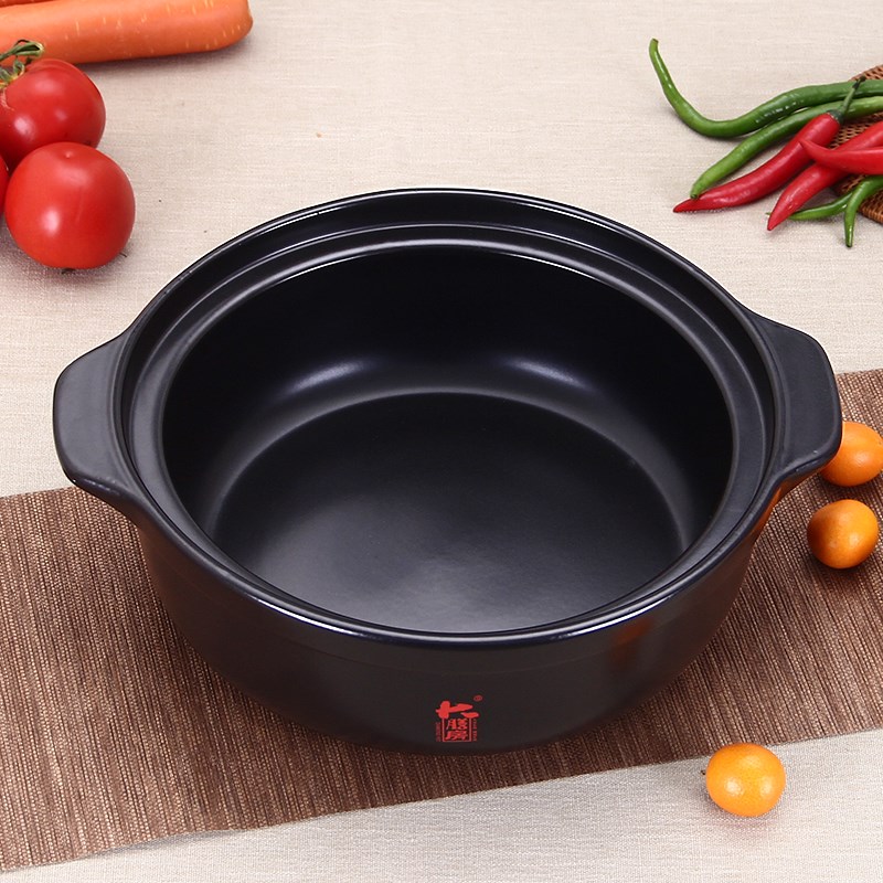大膳房陶瓷鸳鸯锅砂锅火锅串串香专用汤锅商用电陶炉明火干烧炖锅