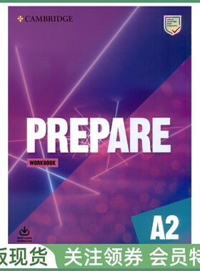 剑桥证书考试备考教材 Prepare A2 Level 2 Workbook with Audio Download Second Edition 二级练习册 cambridge