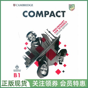 剑桥PET考试备考教材 Compact Preliminary for Schools Teacher's Book with Class Audio 教师用书带音频 带小程序资源 青少版