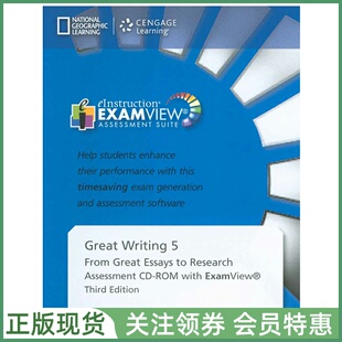 国家地理英语大写作教材 Great Writing Third Edition Level 5 Assessment CD-ROM with ExamView 五级测试软件 NGL