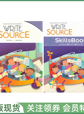 美国英文写作教材 Write Source Student Edition SkillsBook Bundle Grade 1 一年级学生用书练习册 赠音频答案 少儿英语训练课程
