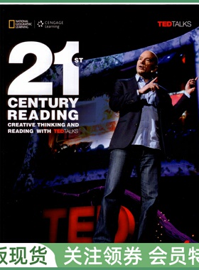 国家地理阅读训练教材 21st Century Reading with TEDTalks 4 Student Book 四级学生用书带在线 专项技能NGL