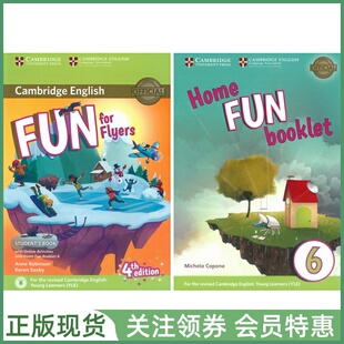 剑桥少儿英语考试教材 Fun for Flyers 4th Edition Student's Book with Online and Booklet 四版三级学生用书 cambridge exam